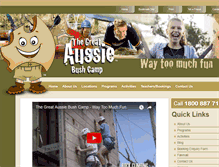 Tablet Screenshot of bushcamp.com.au